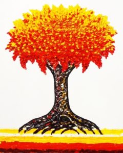 Ali Mignonne - Fiery - 20x16 - oil on canvas